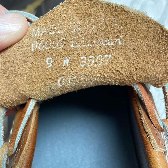 L.L. Bean Women’s Hunting Shoe Bean Boots Brown w/leather detail Sz 9 W ankle - Picture 2 of 11